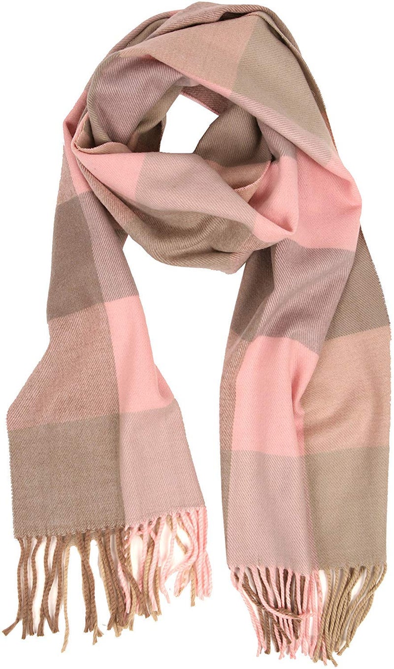 VERONZ Soft Classic Cashmere Feel Winter Scarf, Light Color Boxes - Image 2